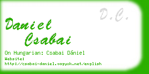 daniel csabai business card