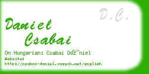 daniel csabai business card